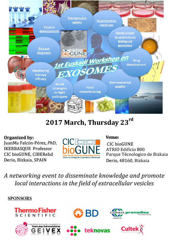 1Âº first Euskadi Workshop on Exosomes