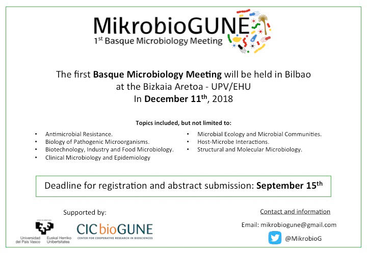 MikrobioGUNE, the 1st Basque Microbiology Meeting