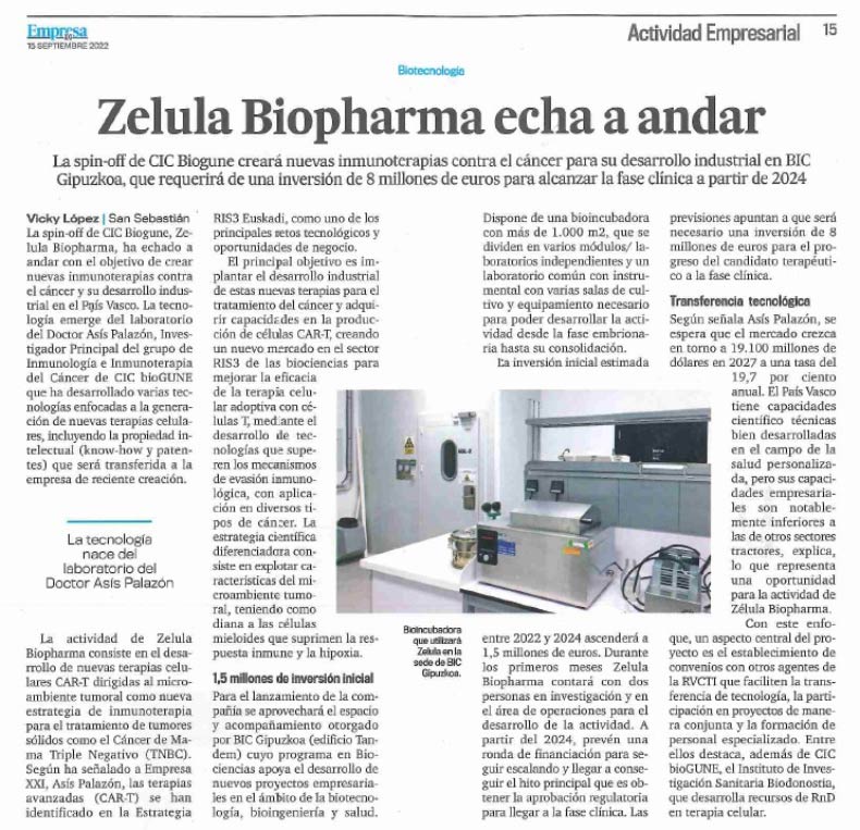 Zelula Biopharma - Noticia